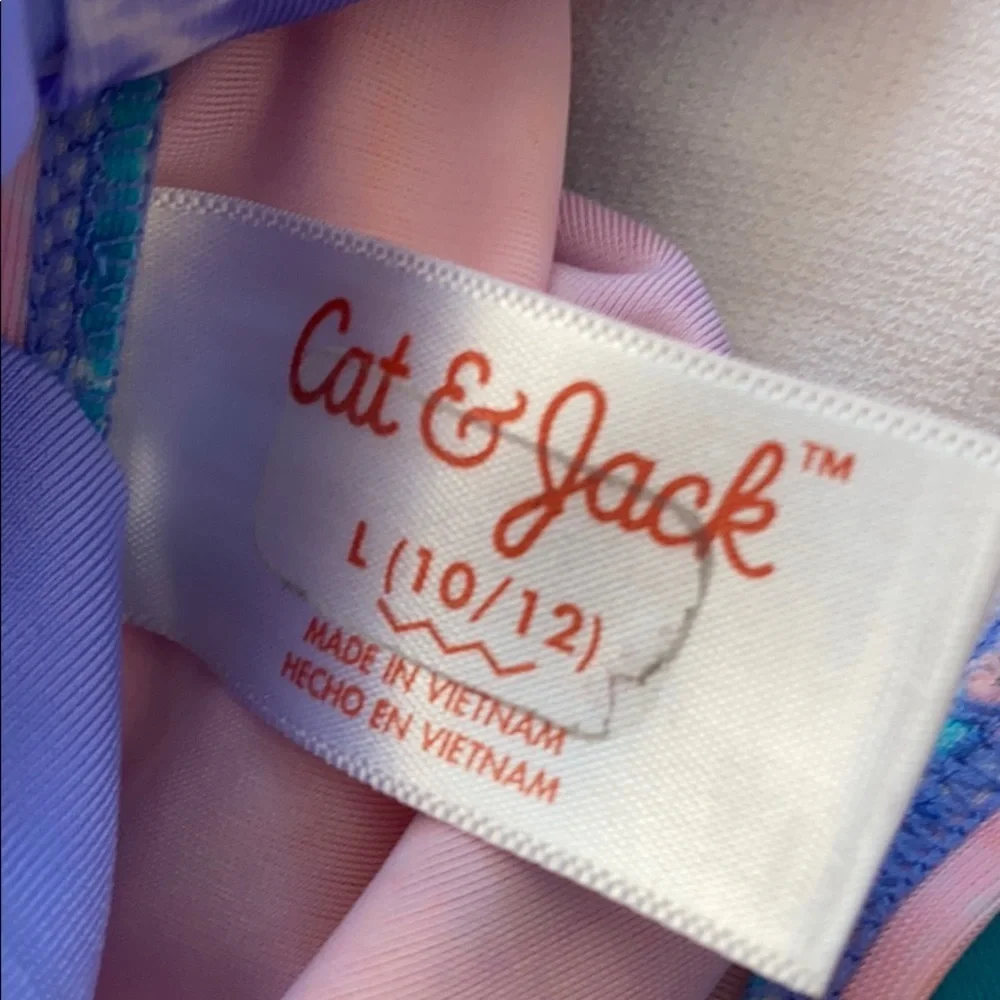 Cat and Jack pastel ombré tankini L=10-12